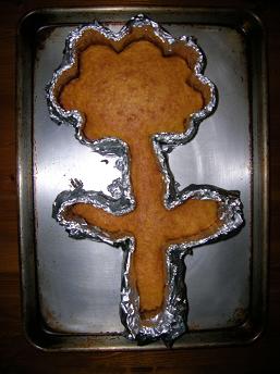 Flower Cake in Strips