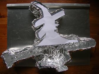 Witch-on-a-Broom Halloween Cake