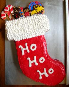 Christmas Stocking Cake