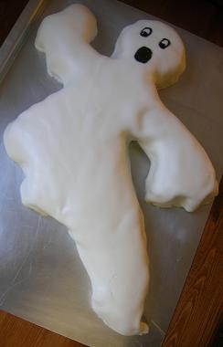 Ghost Halloween Cake